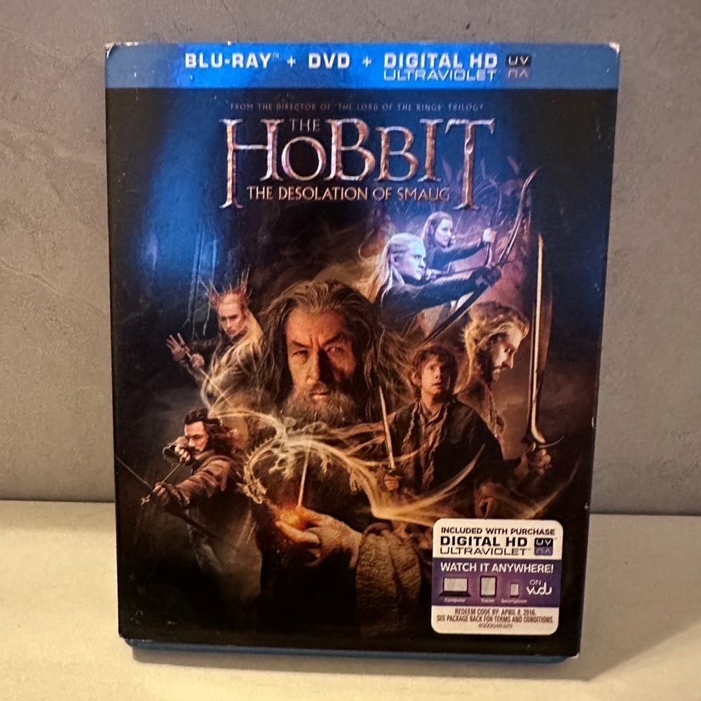The Hobbit: The Desolation of Smaug Blu-ray DVD Slipcover